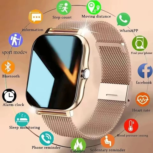 Smartwatch 1.83" HD — Apeluri Bluetooth, Monitor Cardiac & Oxigen
