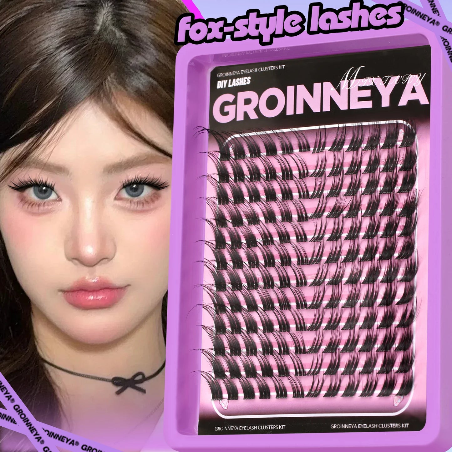 Gene False Cluster DIY — Natural Wispy, C-Curl, Extensii Gene GROINNEYA