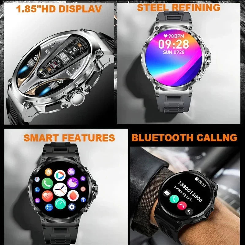 Smartwatch V69 Ultra AMOLED 1.85" — GPS, Baterie 710mAh, Apeluri BT