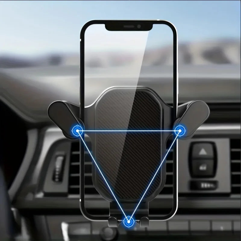 Suport Auto Telefon — Clip Grila Ventilație, Universal 4.7–6.7"