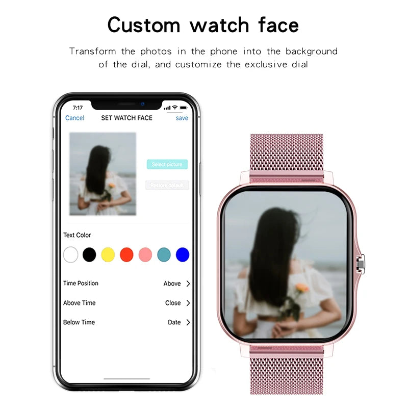 Smartwatch LIGE Sport — Apeluri Bluetooth, Monitor Cardiac & IP67