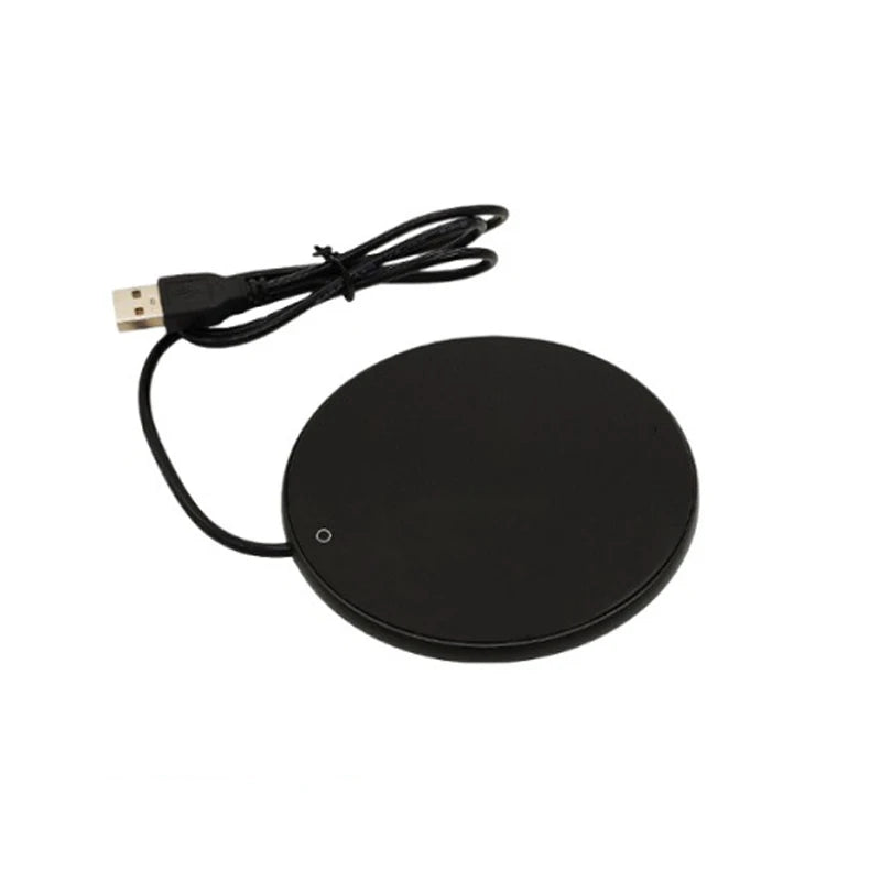 Încălzitor Cană USB — Termostat Cafea & Ceai, Coaster Electric Birou & Acasă