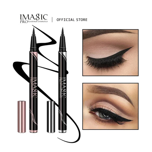 Eyeliner Waterproof IMAGIC — Matte & Shine, Negru Intens, Long Lasting