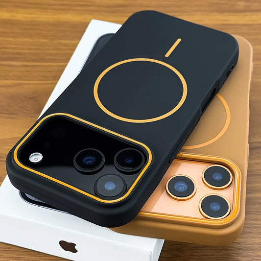 Husă Silicon Matte Magnetic MagSafe — iPhone 11-17 Pro Max Plus Air