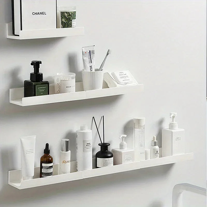 Raft Baie Autoadeziv fără Gurițe — Organizator Duș, Suport Șampon & Cosmetice