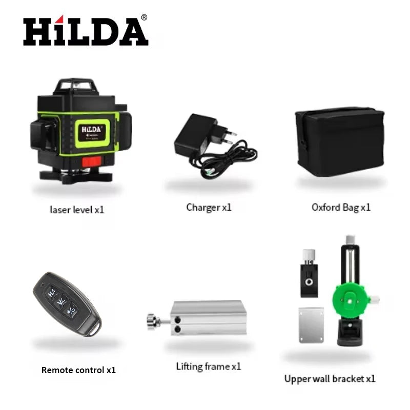 16/12 Lines Laser Level Green Line Selfleveling 360 Horizontal and Vertical Super Powerful Laser Level Green Beam